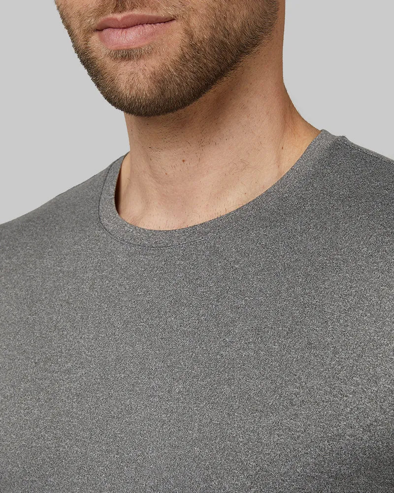 2 WHITE/2 GREY HEATHER